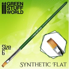 GREEN SERIES Flat Synthetic Brush Size 6